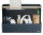 Cutie portabila cu organizator Leitz, material textil, cu maner, negru